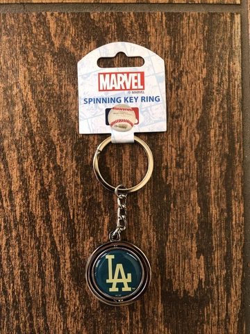 Captain America spinning key ring mlb License LA Dodgers Key Chain Marvel Cover