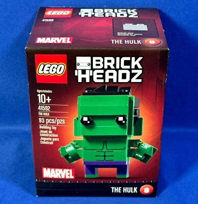 Nuevo THE HULK - Lego BRICK HEADZ 41592 - Marvel Comics SUPER HERO Juego de construcción Foto 1 de 4