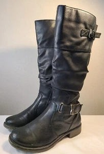 Bare Traps Stiller Women's Black Knee High Riding Boots Zipper Size 6M - Picture 1 of 10