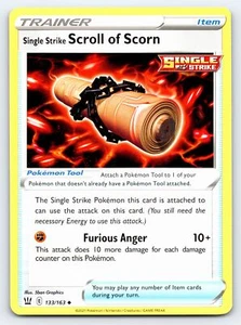 Single Strike Scroll of Scorn 133/163 Uncommon Battle Styles Pokemon Card - NM - Picture 1 of 2