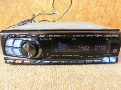 ALPINE CDA-7877J CD Player Car Stereo AUX 1 DIN - Image 1 of 4