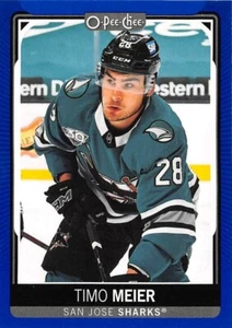 2021-22 O-Pee-Chee Blue #154 Timo Meier - Picture 1 of 2