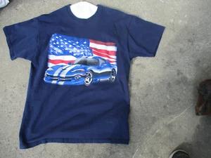 NEU Vintage 1996 Dodge Viper GTS T-Shirt Erwachsene XL BLAU Herren NOS - Bild 1 von 6