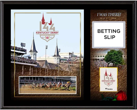 Kentucky Derby 144 12" x 15" "I Was There" Betting Slip Plaque Cover