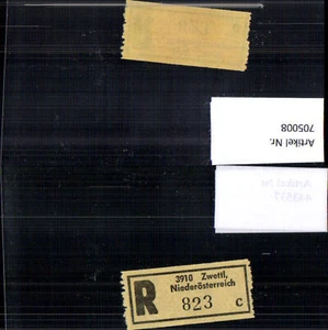 705008 Einschreibezettel Rekozettel R-Zettel Zwettl Niederösterreich - Bild 1 von 1