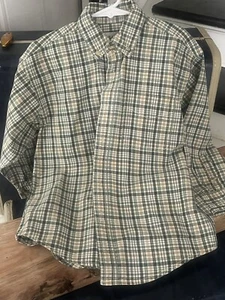 GAP Kids Green Mustard Long Sleeve Button Down Collared Shirt Size Small 6 - Picture 1 of 5