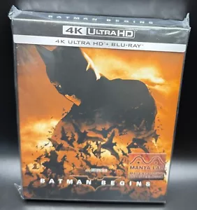 BATMAN BEGINS - MANTA LAB FULLSLIP 4K UHD BLURAY STEELBOOK *NEW & SEALED* - Picture 1 of 24