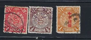 CHINA Imperial 1910 Coiling Dragons FINE USED 62612 - Picture 1 of 1