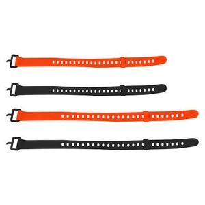 2pcs Utility Strap with Clip Rubber Cargo Strap Reusable Rubber Cable Ties Strap - Picture 1 of 12