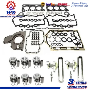 For Land Rover 2.7 TDV6 276DT Cylinder Head Gasket Set Piston Set Timing Chain - Picture 1 of 10
