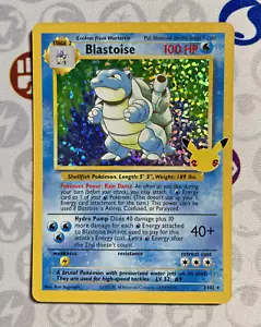 Blastoise 2/102 HOLO Celebrations Classic Collection Pokemon 25th Anniversary NM - Picture 1 of 3