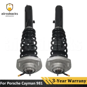 2x Front Shock Absorber Assy For Porsche Cayman Boxster 981 2013-2016 w/Electric - Picture 1 of 10