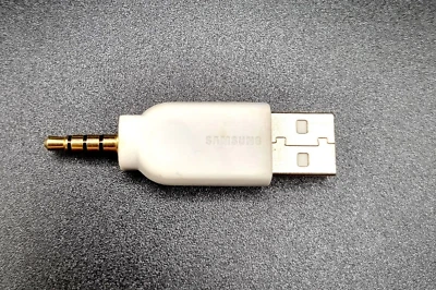 3.5毫米辅助音频插头插孔转USB 2.0公头适配器三星原装 — 第 1/2 张图片
