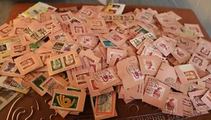  Tüte voll Briefmarkenabschnitte - ca 200gr  - Picture 1 of 1