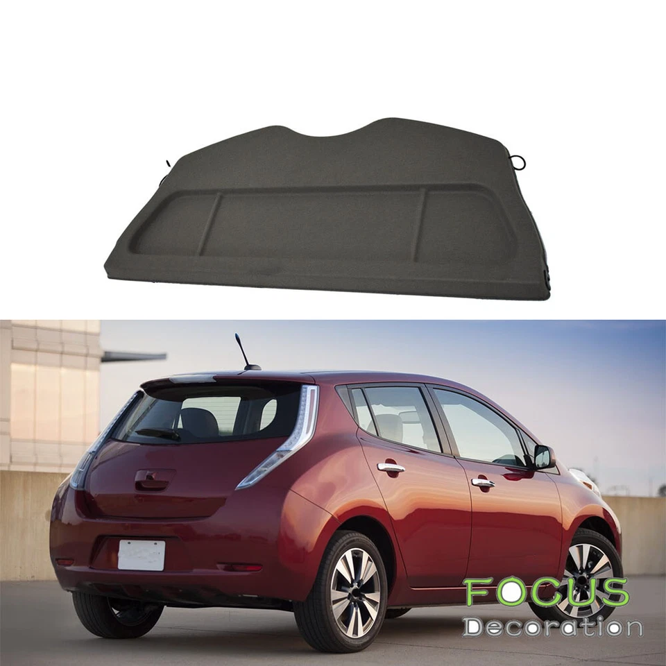 Protector de cubierta de carga para maletero trasero negro Nissan Leaf 2013-2016 2017 799103NL1B Foto 1 de 4