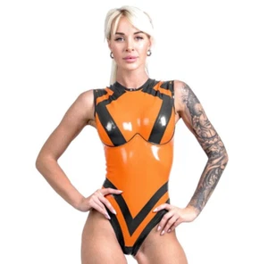 Mono-frame Latex Bodysuit, Latex Outfit, Party Outfit, Latex Cosplay Bodysuit - Picture 1 of 6