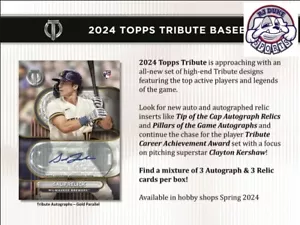 Duane Kuiper 2024 Topps Tribute Baseball Case 6Box Break - Picture 1 of 6