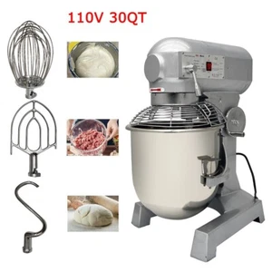 PreAsion® 110V 30QT Commercial Dough Mixer 30L Electric Food Mixer Stand Mixer - Picture 1 of 17