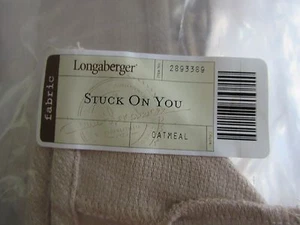 Longaberger Stuck on you Post it Note Basket Forro de avena NUEVO - Imagen 1 de 1