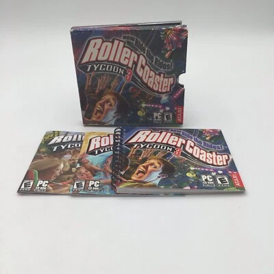ROLLER COASTER TYCOON 3-  PC CD-ROM Software. Rated E Age 9+ - Image 1 of 4