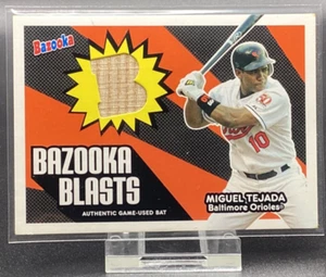 2005 TOPPS BAZOOKA BLASTS Miguel Tejada BB-MT Game Used Bat Baltimore Orioles - Picture 1 of 2