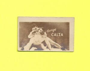 GOOD+/- GEORGE CALZA 1948 TOPPS MAGIC PHOTO 16D WRESTLING VINTAGE WRESTLER TPHLC