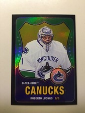 2010-2011 OPC O-Pee-Chee Roberto Luongo Base Rainbow BLACK Insert 32/100 Canucks