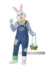 Happy Easter Bunny Rabbit - Overalls - Mascot Costume - 2 Sizes - Picture 1 of 3