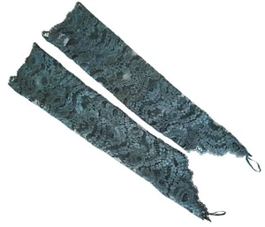 VINTAGE BRaND Neu X's MILANO Piniengrün Blumen Spitze Armärmel One Size - Bild 1 von 2