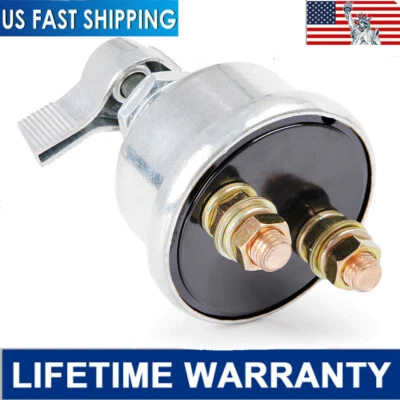 12 V Master Battery Disconnect Switch 2 post SPST Kill Cut-Off Nascar Marine ATV - Image 1 of 4