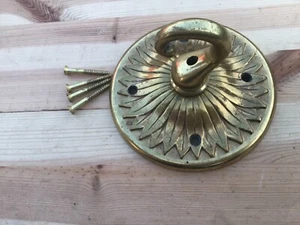 Antique/vintage Brass Chandelier Rose Hook - Picture 1 of 12