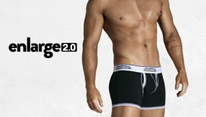 aussieBum Enlarge 2.0 Black Trunk - Picture 1 of 10
