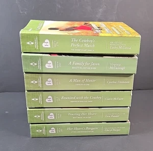 Harlequin Heartwarming larger print lot of 6 2018-20 - Imagen 1 de 4