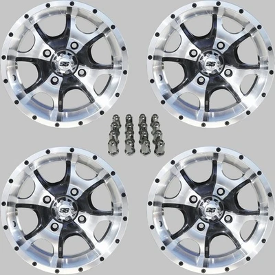 HONDA TRX 300 12" COBRA M/B ATV / UTV ALUMINUM WHEELS ( SET 4 ) SRA1CA - Image 1 of 4