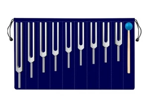 9 Stimmgabeln perfekt für DNA-Heilung, Chakra, Klangtherapie, Körper halten,... - Bild 1 von 6