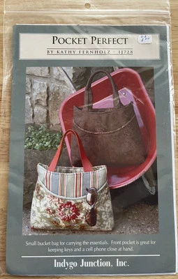 Indygo Junction POCKET PERFECT Handbag Sewing Instructions Kathy Fernholz IJ728 - Image 1 of 2