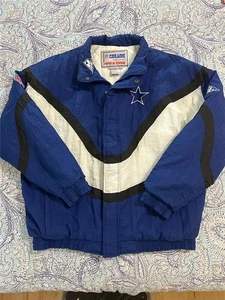 Giacca vintage anni 90 Dallas Cowboys GRANDE Pro Line Apex NFL puffer coat GIACCA - Foto 1 di 8