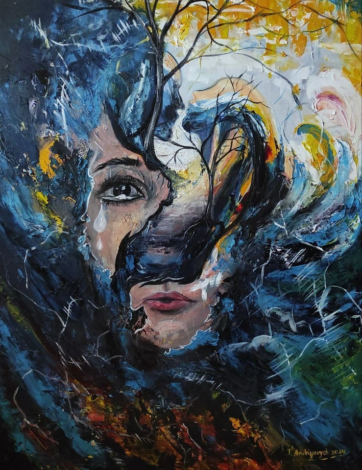 arte 559 pintura original 90x70 cm óleo sobre lienzo niña mujer impresionismo moderno Foto 1 de 1