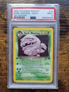 PSA 9 - Pokemon Dark Weezing 14/82 - Team Rocket 1. Edition - Holo MINT Vintage - Bild 1 von 2