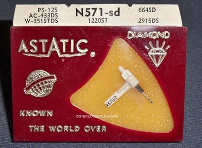 Astatic N571-sd STYLUS NEEDLE for RCA 122057 120695 RMP-205-2 for 650-DS73 - Image 1 of 2