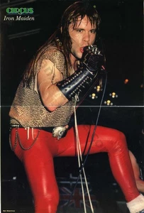 Bruce Dickinson Iron Maiden 1984 vintage revista foto página ¡Regalo de Navidad! (4676) - Imagen 1 de 1