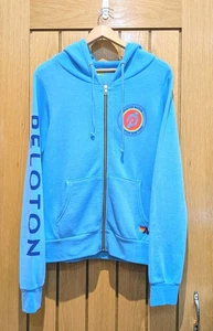 Felpa con cappuccio e zip Aviator Nation Peloton blu chiaro taglia M - Foto 1 di 7