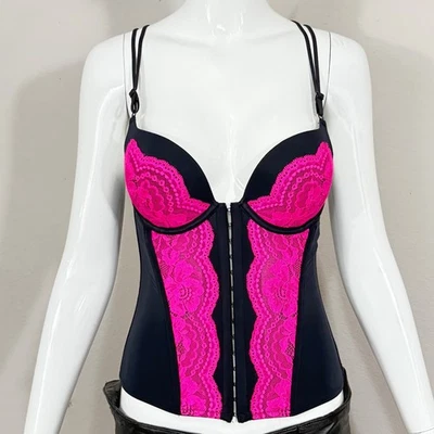 Nuevo sin etiquetas Lencería La Senza Entrenador Cintura Sobrebusto Corsé Deshuesado Sujetador Push Up Talla Pequeña Foto 1 de 4