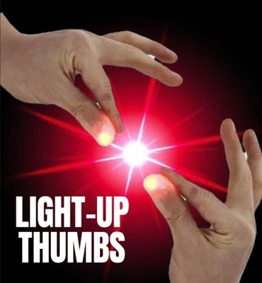 Magic Trick Thumb Tips Light-up Finger Glow Tricks Magicians Illusion Prop T7 - Image 1 of 4
