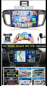[2+64GB] Hikity Android 13 Car Stereo for Honda Accord 9th 2.4L (Auto A/C)... - Bild 1 von 12