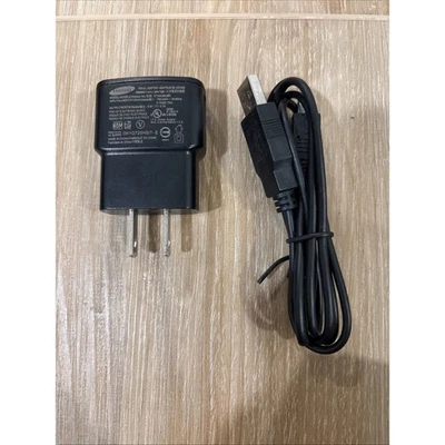 Carregador de parede USB único Samsung (5V/700mA) adaptador de viagem fabricante de equipamento original - preto ETA0U60JBE - Imagem 1 de 4