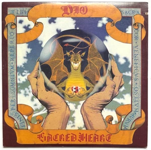 DIO "SACRED HEART" 1985 WARNER BROS RECORDS VINYL LP +LYRIC SLEEVE CUT OUT VG+ - Picture 1 of 2