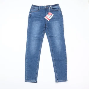Wax Jean Jeans Womens 11 Skinny Stretch High Rise Medium Wash Blue Denim NWT - Picture 1 of 9