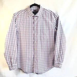 PRONTO UOMO Men’s Size XL Cotton Plaid Non Iron Dress Shirt - Picture 1 of 11
