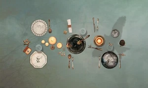 French Luxury Tablecloth - Trompe l'Oeil - Picture 1 of 1